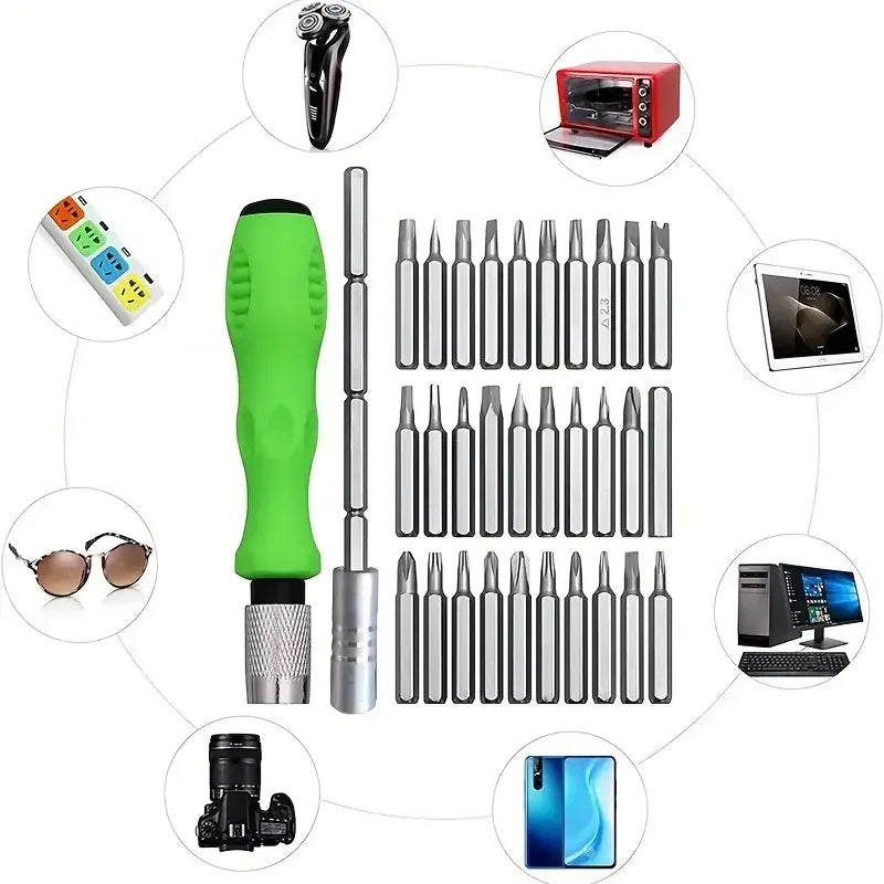 Magnetic Screwdriver Kit: 16-in-1 Screwdriver Set Precision Mini Magnetic Screwdriver Bits Kit Phone Mobile IPad Camera Maintena