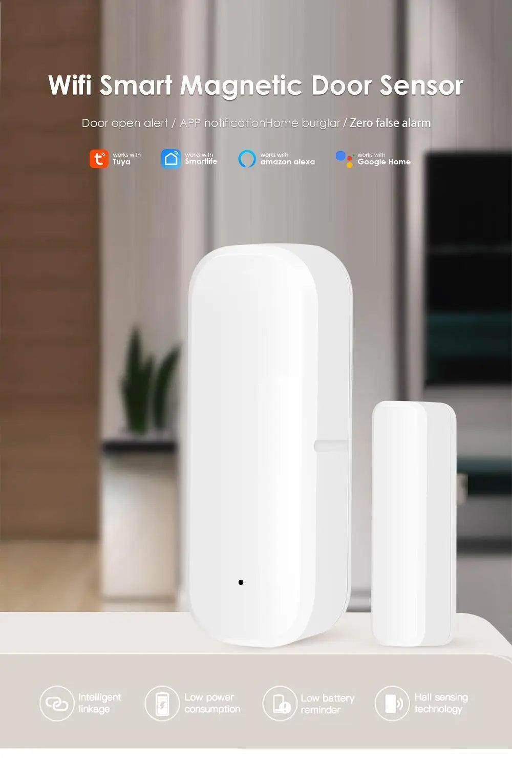 Sensor Door Tuya WiFi Smart Home - P12 Hub Europe