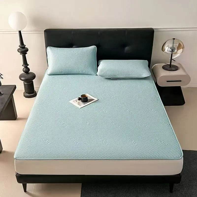 Cooling Foldable Mattress Protection Pad Cool Summer Sleeping Mat Kid Twin Queen Single And Double Bed Cover Non Slip Sheet - P12 Hub Europe