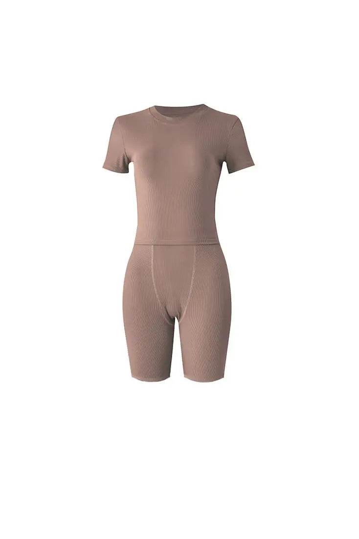 Ribbed Summer Lounge Shorts Set - P12 Hub Europe