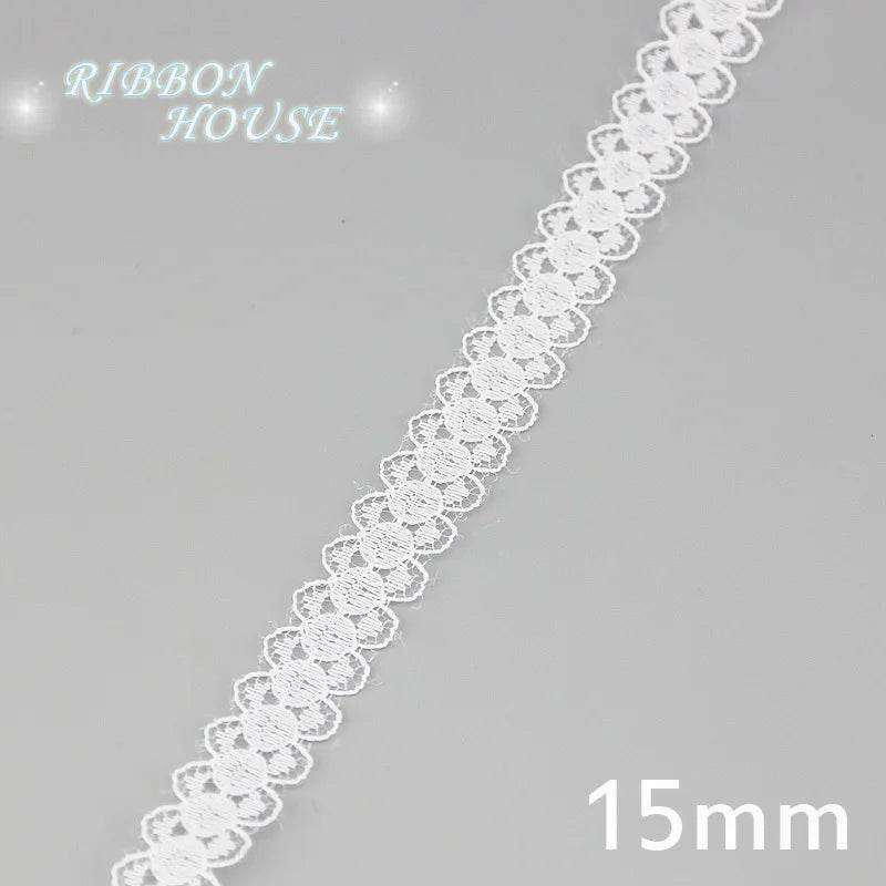 (5 yards/roll) white Lace ribbon fabric Webbing Decoration Lovely gift packing polyester Material - P12 Hub Europe