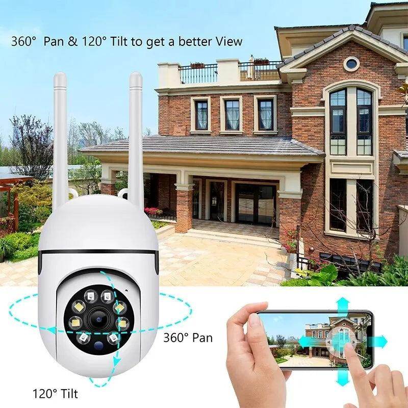 Outdoor WiFi Mini Camera 1080P AI Track, 2-Way Audio - P12 Hub Europe