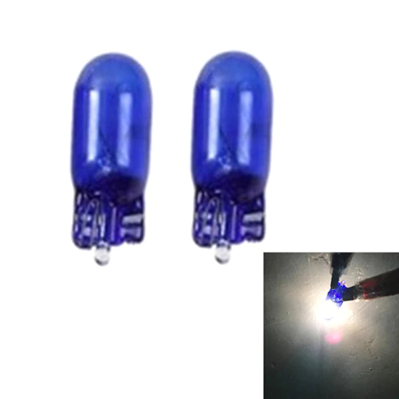 10x T10 168 W5W 5W halogen white globe xenon sidelight front headlight bulb 12V
