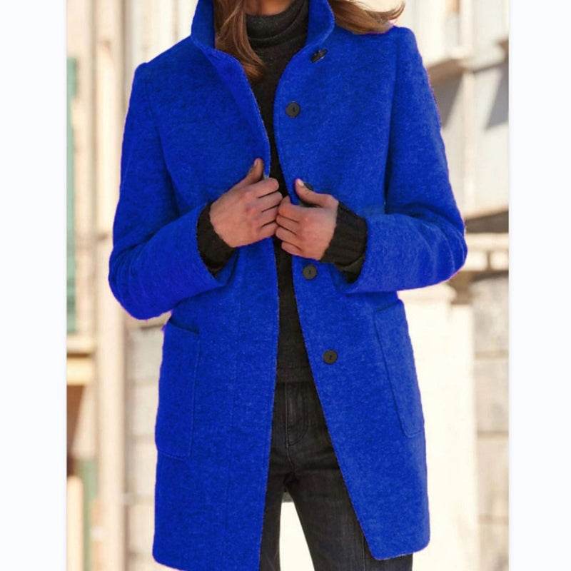 Warm Wool Blend Trench Coat - P12 Hub Europe