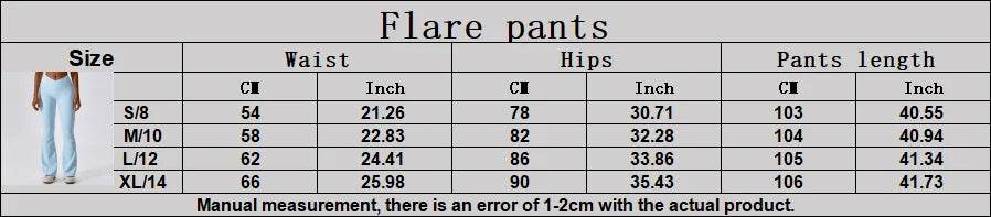 Women's High-Waist Flare Leggings - P12 Hub Europe