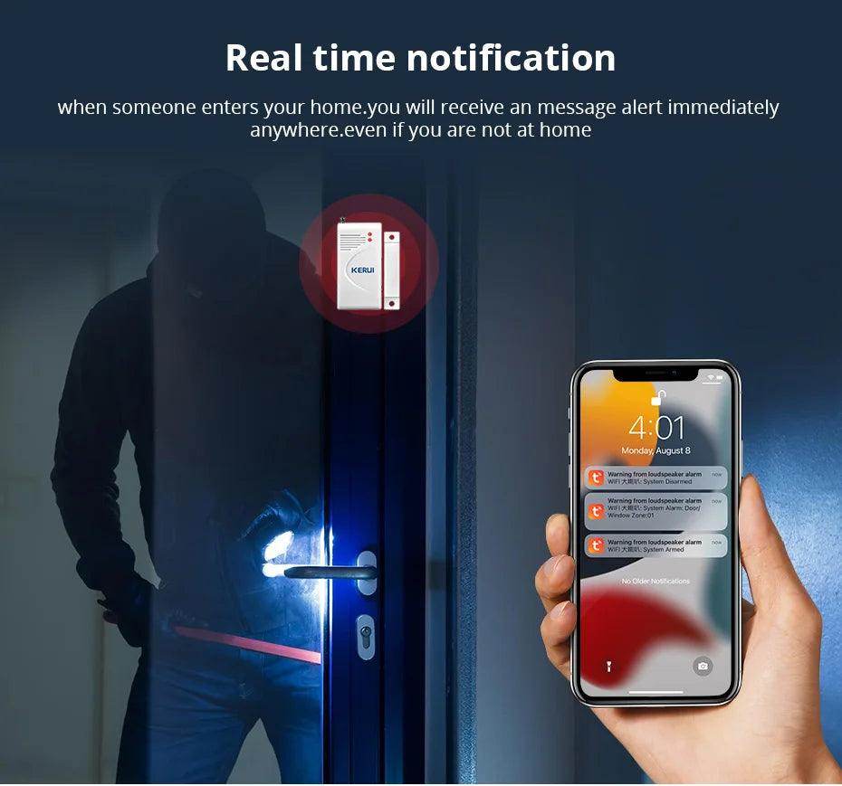 Alarm KERUI WiFi Smart 110dB - P12 Hub Europe