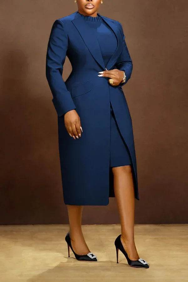 Elegant Office Blazer Dress - P12 Hub Europe