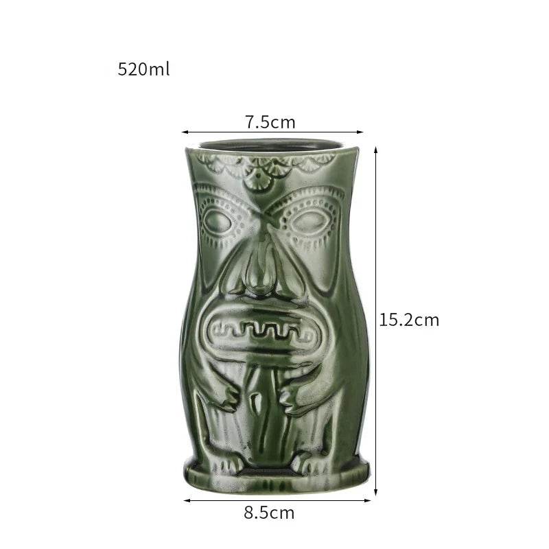 60 Types Ceramic Hawaii Tiki Mugs Creative Cocktail Glasses Beer Glass Martini Glasses Wine Glass Funny Cup Gift for Men - P12 Hub Europe