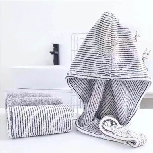 Wholesale of New Gray Bamboo Charcoal Dry Hair Caps, Soft Water Absorbing Shower Caps,home and Daily Dry Hair Towels - P12 Hub Europe