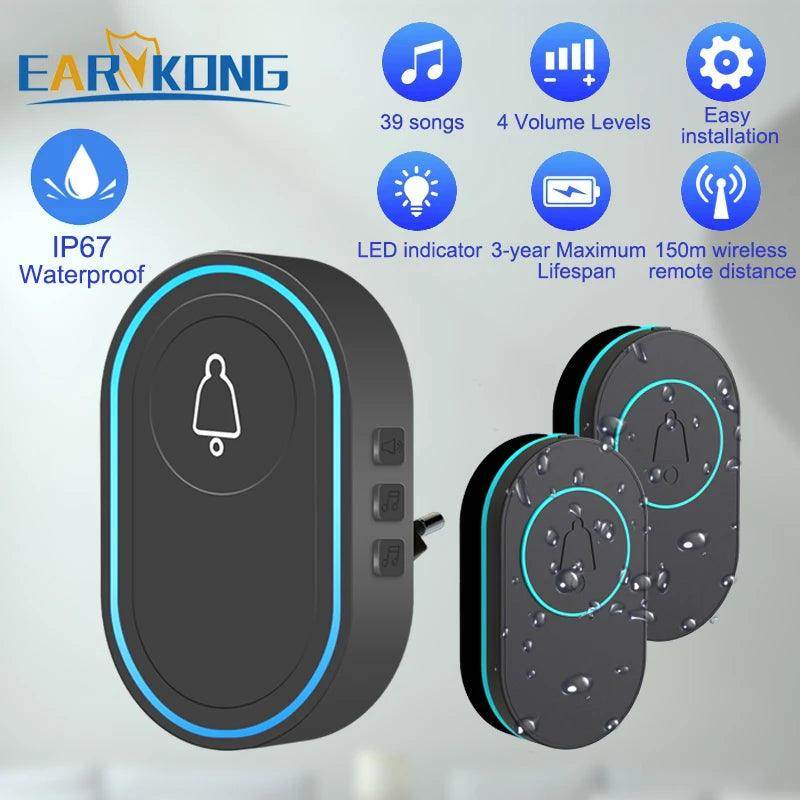 Doorbell Wireless | 39 Tunes, 300M, Waterproof - P12 Hub Europe