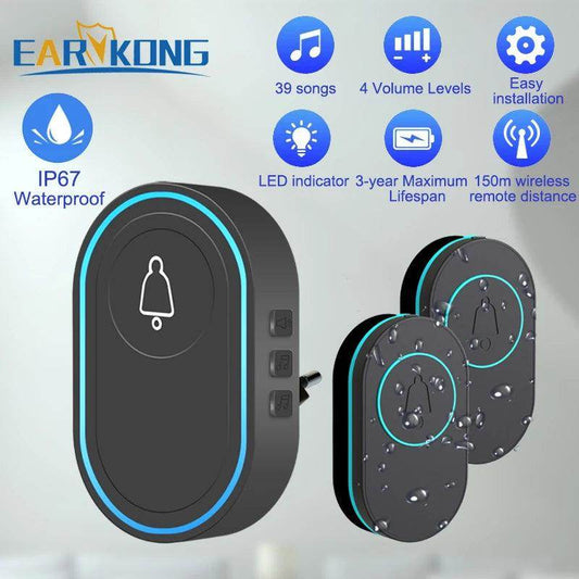 Doorbell Wireless | 39 Tunes, 300M, Waterproof - P12 Hub Europe