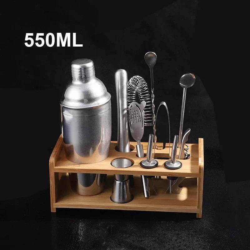 UPORS Stainless Steel Cocktail Shaker Mixer Wine Martini Boston Shaker For Bartender Drink Party Bar Tools 550ML/750ML - P12 Hub Europe