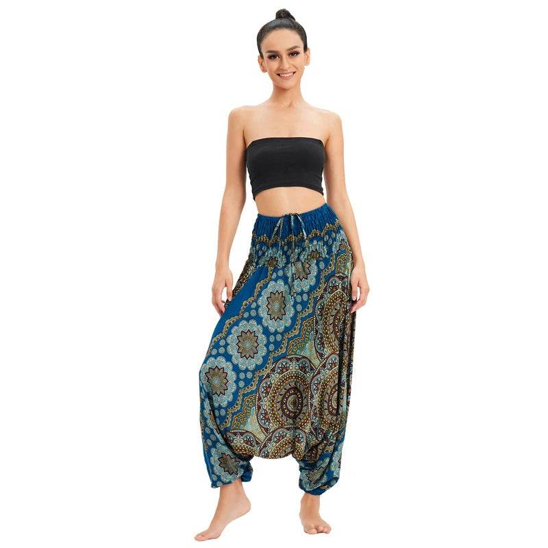 Women's Boho Harem Rayon Pants - P12 Hub Europe