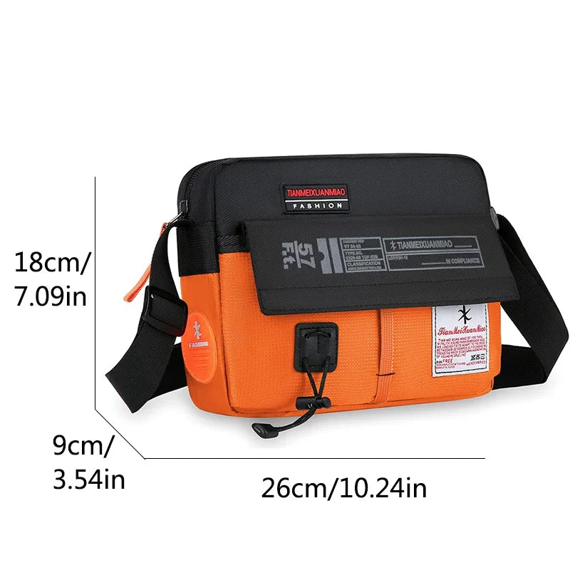 The New Single Shoulder Bag Outside The Casual Crossbody Bag Fashion Hand Nylon Color Bag for Men and Women