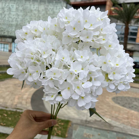 Large Artificial Hydrangea Macrophylla Really Touch Big Head DIY Bridal Bouquet Home Garden Wedding Party Decoration Accessories - P12 Hub Europe