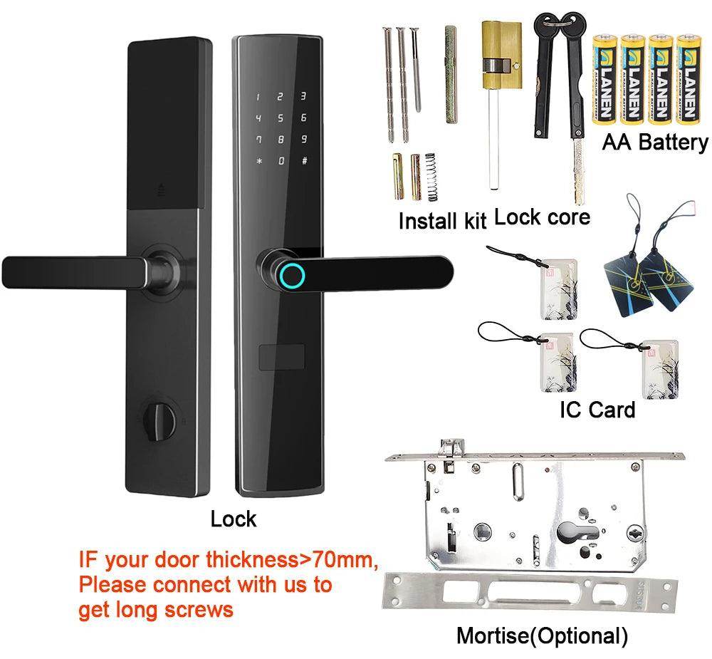 Fingerprint WiFi Smart Lock Works with Alexa and Google - P12 Hub Europe