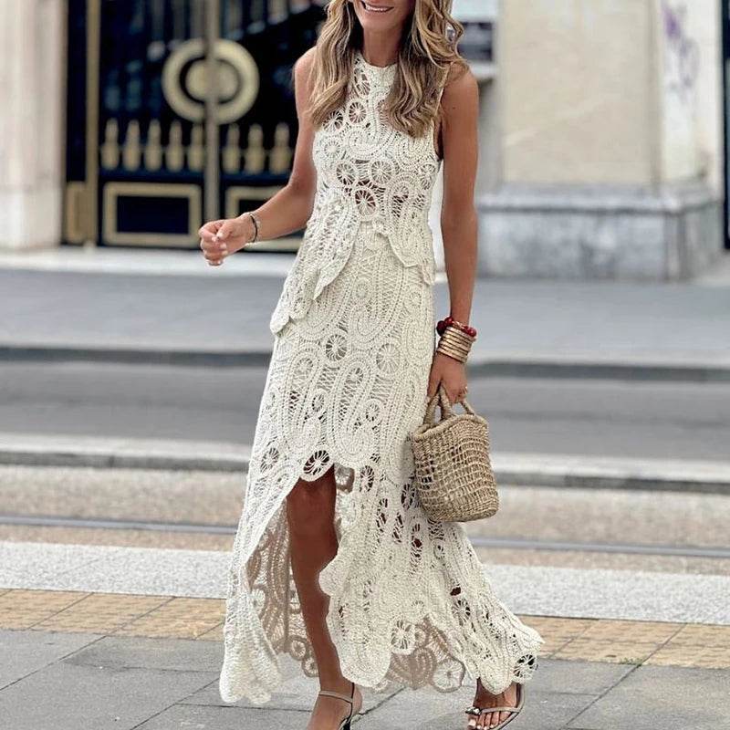 Lace Vest Skirt Set - P12 Hub Europe