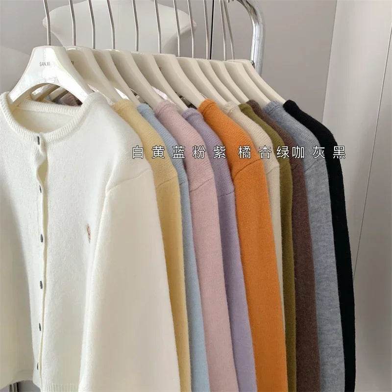 Cartoon Embroidery Cardigan - P12 Hub Europe