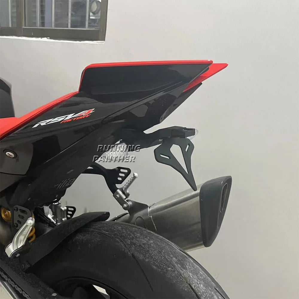 For Aprilia RS660 RSV4 Tuono 660 V4 2021 2022 2023 Motorcycle Rear Short Tail Stock License Plate Holder Tailstock Frame Bracket