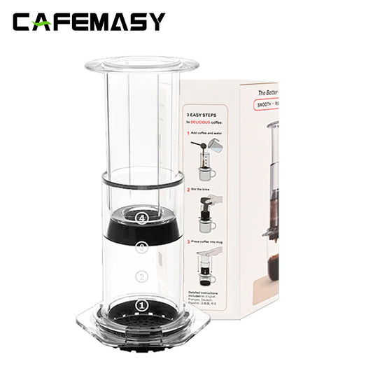 CAFEMASY Espresso Coffee Maker Portable French Press Coffee Pot Air press Barista Tools With 350pcs Filter Papers Coffee Machine