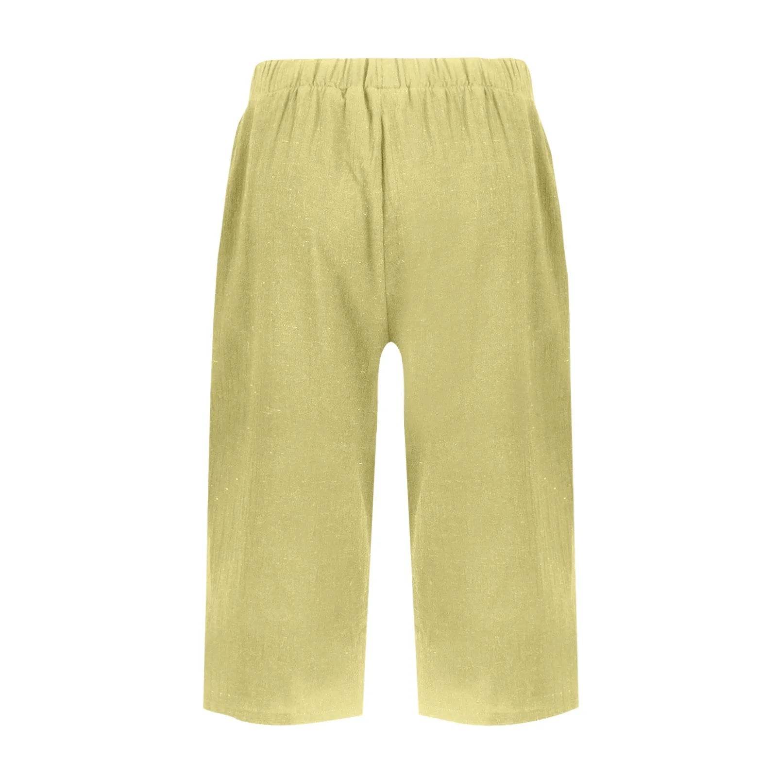 High Waist Solid Workout Capris - P12 Hub Europe