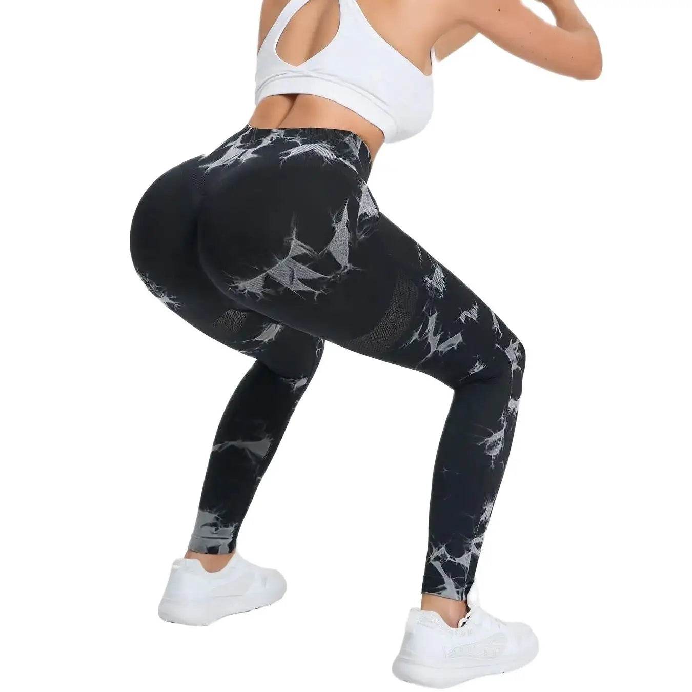 Women's Tie-Dye Butt-Lift Leggings - P12 Hub Europe