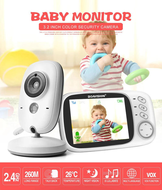 Baby Monitor 3.2" Video2-Way Audio, Night Vision