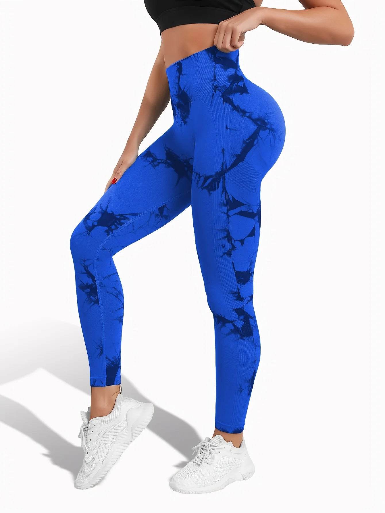 Tie Dye Seamless Butt Lift Leggings - P12 Hub Europe
