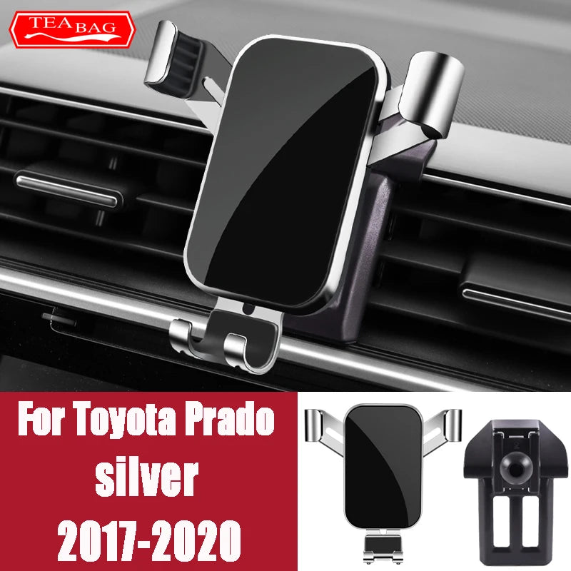 Car Phone Holder For Toyota Land Cruiser 200 LC200 FJ Prado 2014-2020 GPS Air Vents Navigation Bracket Interior Accessories