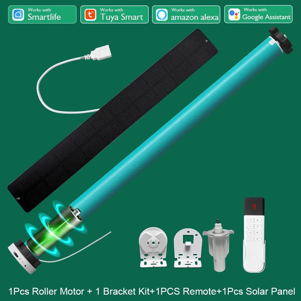 LifeLibero Tuya WiFi ZigBee Battery Smart Curtains Roller Blinds Shade Tube Motor For37 38mm Remote Control Support Alexa Google