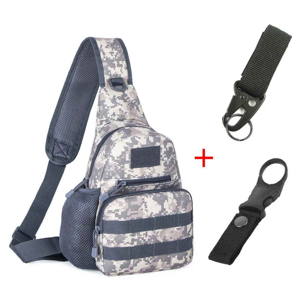 Chest Bag Tactical Shoulder Bag Men Outdoor Sling Multicam Camouflage Camping Travel Hiking Hunting Military Crossbody Bag Y6322