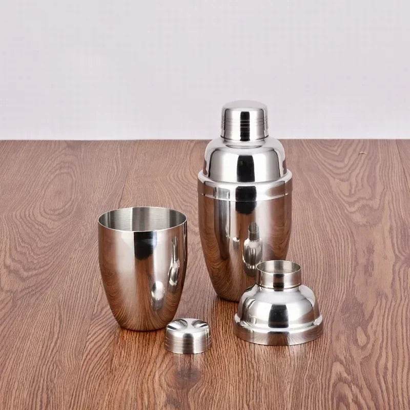 1Pcs 250/350/550/750ml Stainless Steel Cocktail Shaker Cocktail Mixer Wine Martini Drinking Boston Style Shaker Party Bar Tools - P12 Hub Europe
