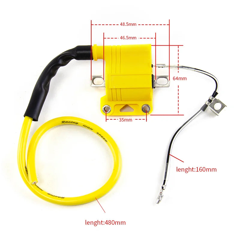 Universal Ignition Coil For NIBBI Motorcycle Dirt Bike ATV Scooter 2T 4T Engine Ignition System  Moped Off-road Kymco Racing