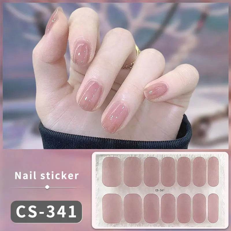 Full Cover Gradient Nail Stickers Multi Color -