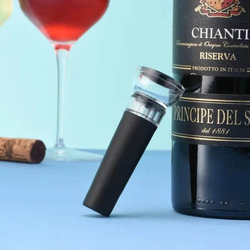 Leak-Free Wine Bottle Sealer Vacuum Pump Stopper Pourer Spout Decanter Wine Pour Aerator Wine Stopper Bar Accessories - P12 Hub Europe
