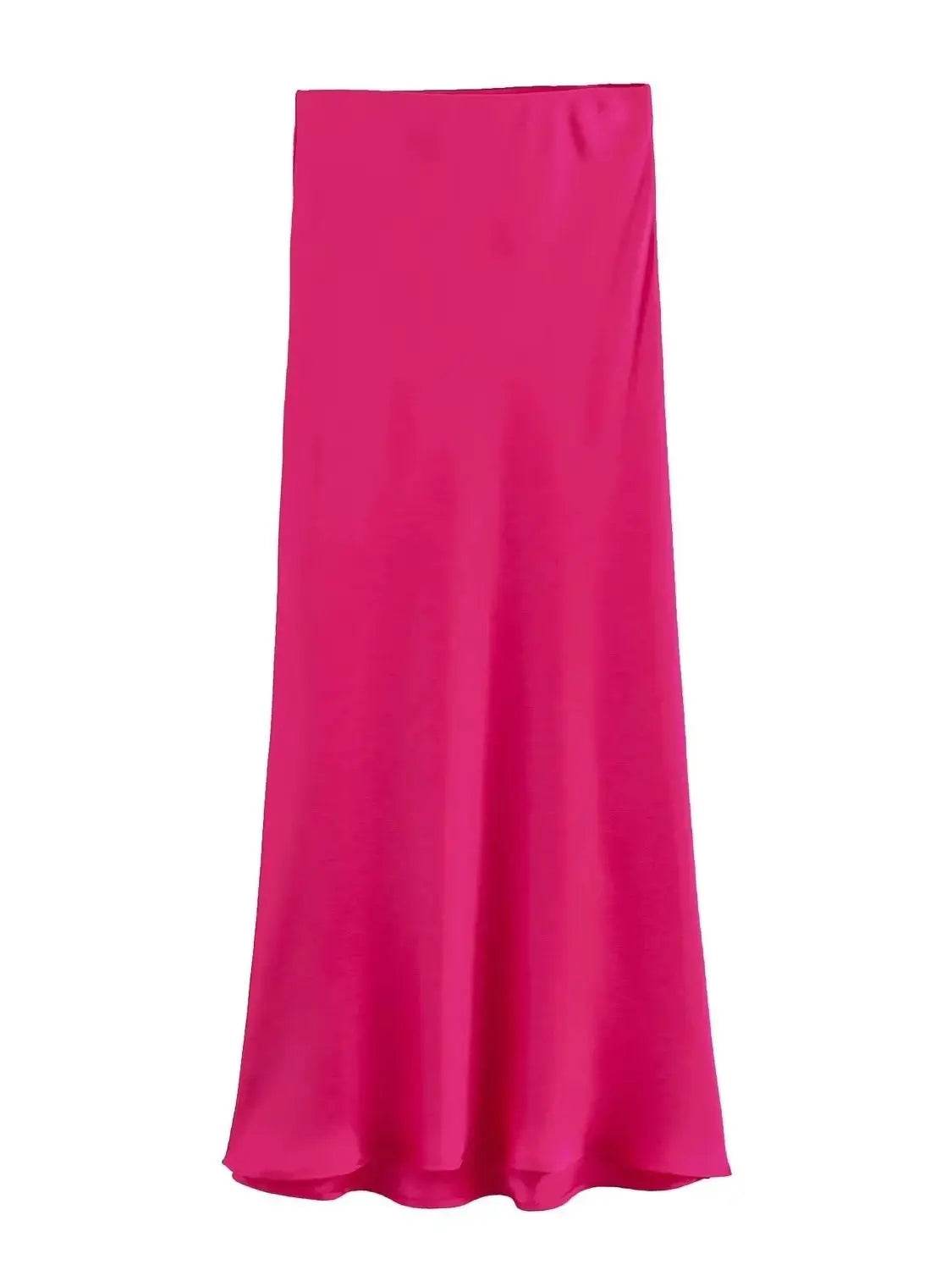 Women's Flowing Satin Midi - P12 Hub Europe