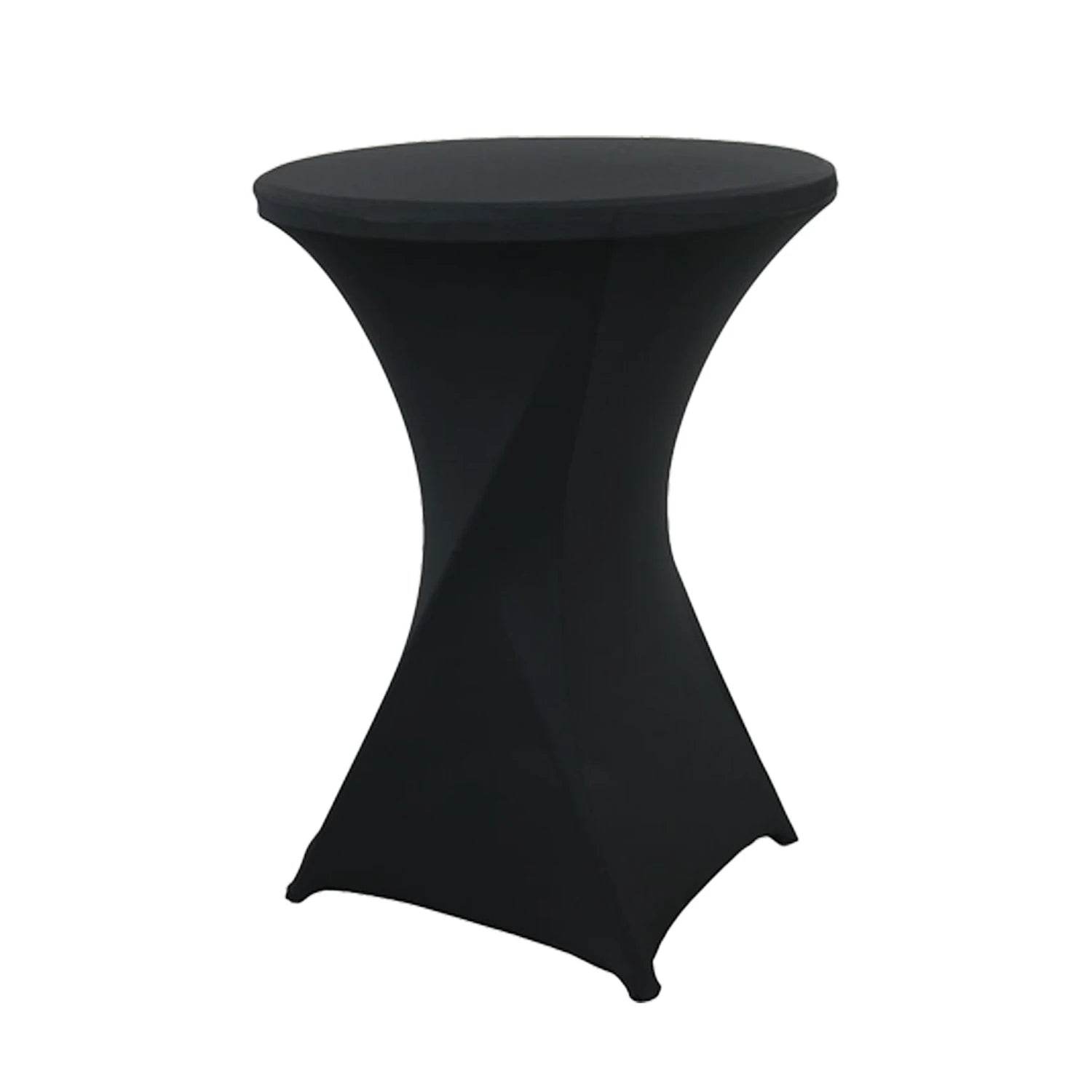 1Pc Round Cocktail Table Cover, Spandex Stretch Table Cloth for Bar Party Wedding Birthday Banquet - P12 Hub Europe