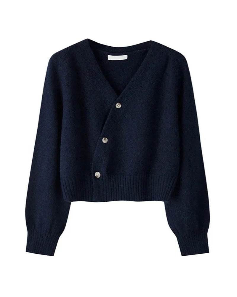 Diagonal V-Neck Cardigan - P12 Hub Europe