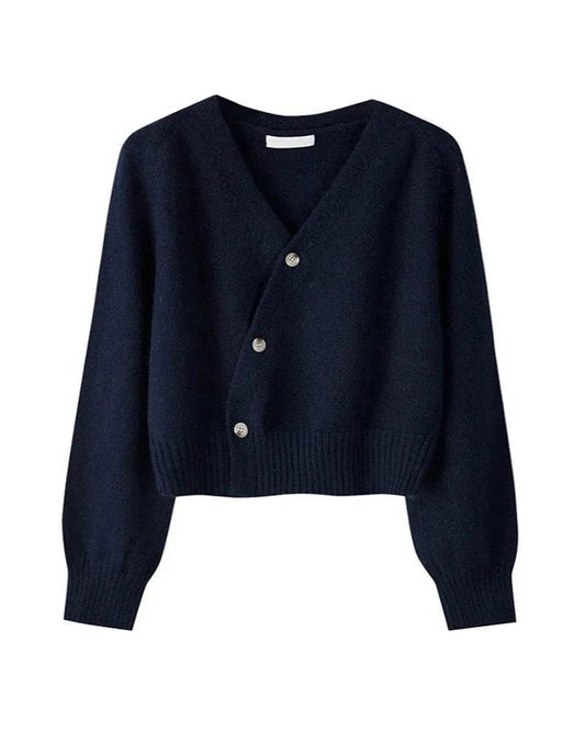 Diagonal V-Neck Cardigan - P12 Hub Europe