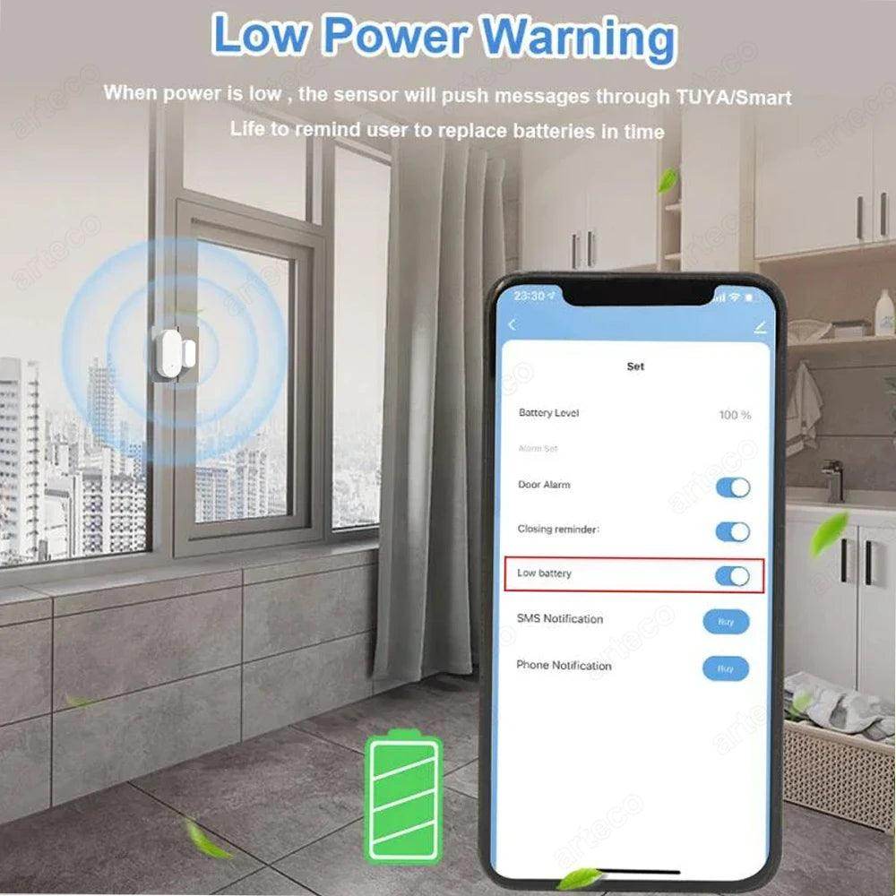 Sensor Tuya Zigbee Door Smart - P12 Hub Europe
