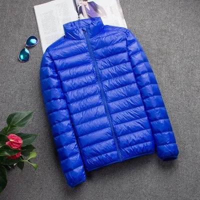 Men's Slim Hooded Down Jacket - P12 Hub Europe