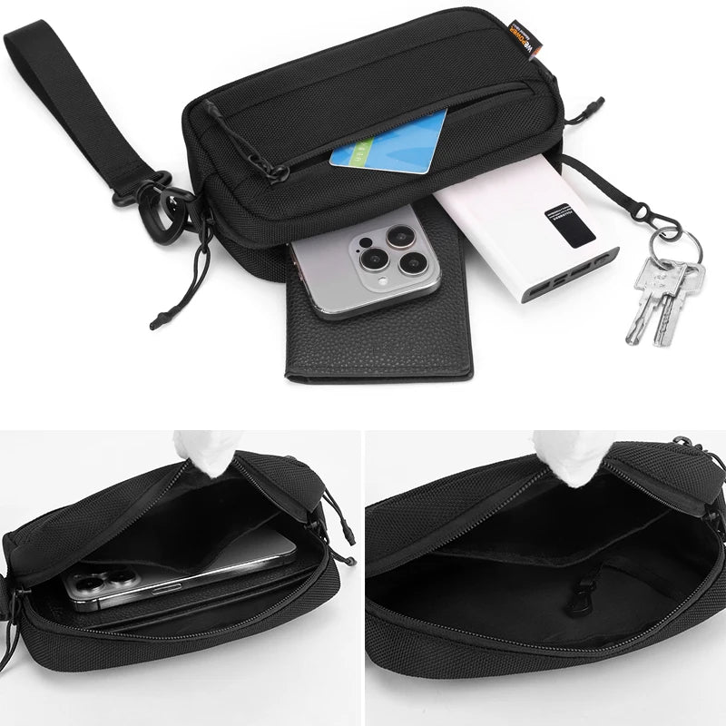New Multifunctional Messenger Bag for Men Outdoor Travel Camping Phone Storage Bag Daily Commute Trekking Teenager Shoulder Bag