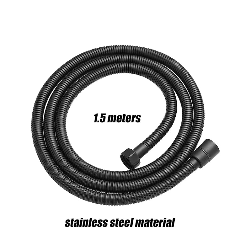 VILOYI 8 Modes Adjustable Shower Head High-pressure Water Saving Black Showerhead Handheld Bathroom Massage Showers Nozzle