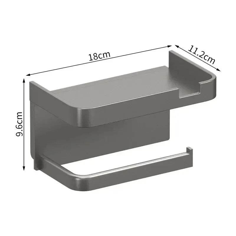 Toilet Paper Holder Plastic Storage Rack Kitchen Towel Placement Of Seasoning Bottles Bathroom Wall Roll Of Paper Phone Storage - P12 Hub Europe