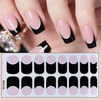 Full Cover Gradient Nail Stickers Multi Color -