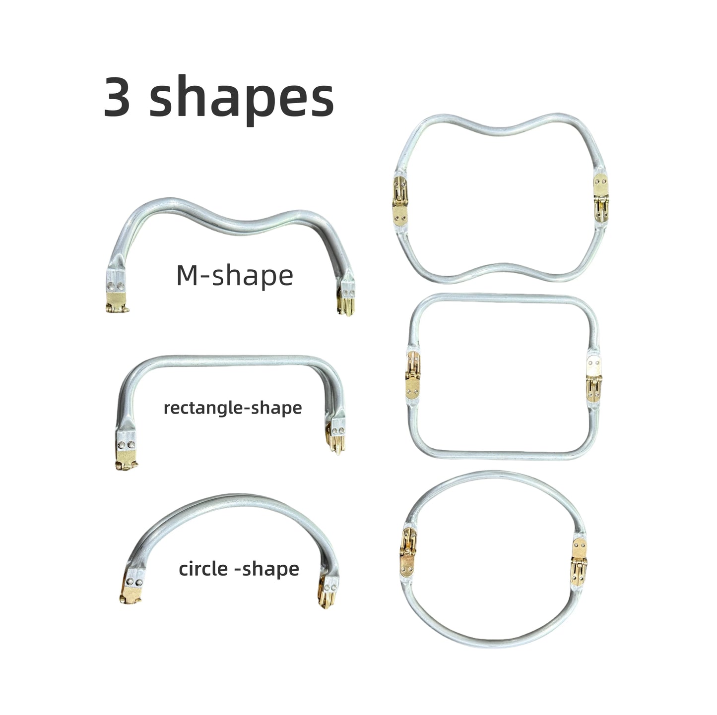 2pcs DIY Metal Purse Frame Handle Kiss Clasp Lock For Bag Sewing Craft Tailor Accessory Bag Frame For Purse Backpack Bags Parts