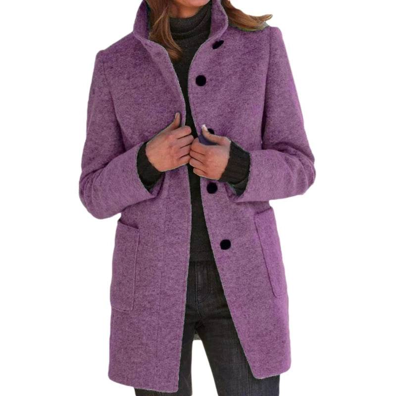 Warm Wool Blend Trench Coat - P12 Hub Europe
