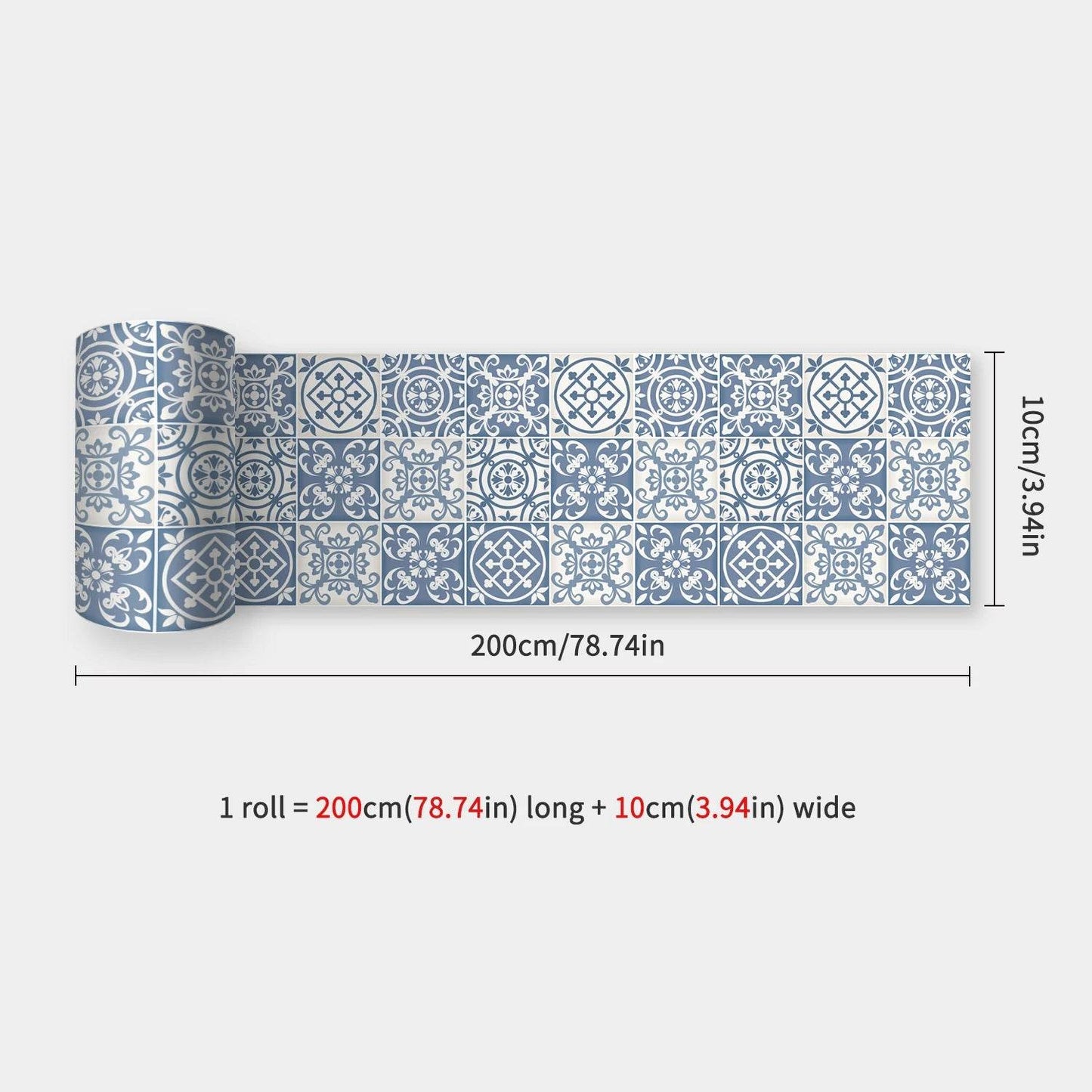 41 Styles Baseboard Stickers Waterproof Peel & Stick Waistline Wall Sticker Floor Border Sticker For Kitchen Bathroom 10x200cm - P12 Hub Europe
