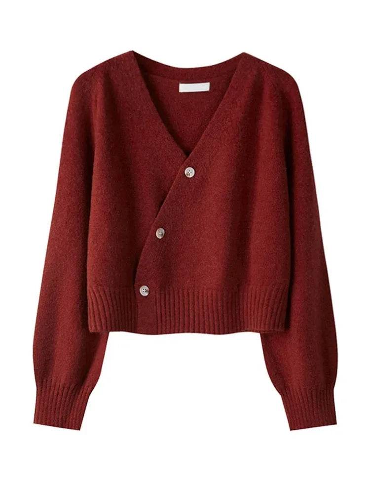 Diagonal V-Neck Cardigan - P12 Hub Europe