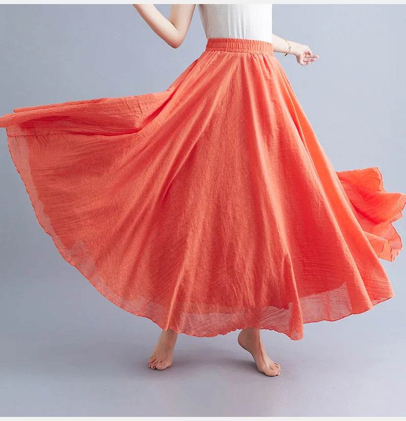 Mori Girl Cotton Linen Skirt - P12 Hub Europe